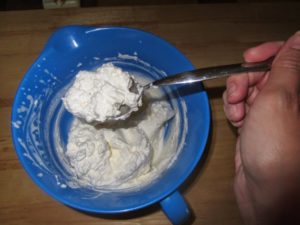 homemade whipped cream