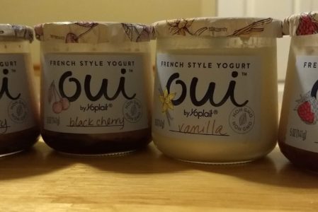 Glass Yoplait Oui Yogurt Jars Pots